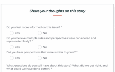 Use in-story surveys to measure trust